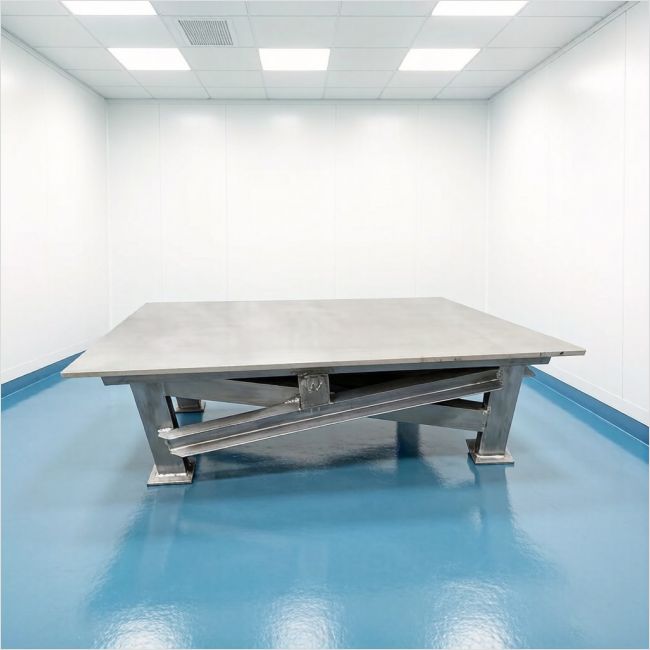 减震垫钢桌